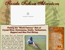 Tablet Screenshot of floridafishingadventures.com